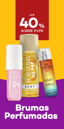 Brumas perfumadas com destaque promocional de at&eacute; 45% obre pre&ccedil;o de Venda ao P&uacute;blico Recomendado